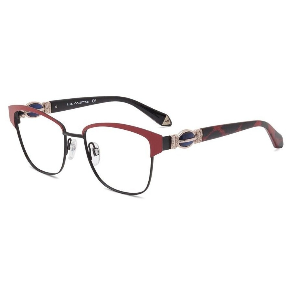 La Matta 3249 C1 Red, Black & Gold Eyeglasses 53/17/135 W La Matta Case NEW